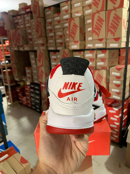 Air Jordan 4 - Fire Red Vermelho e Branco